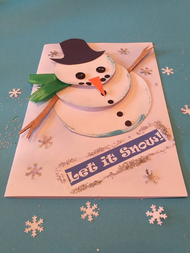 snowman Christmas cards. Let it snow