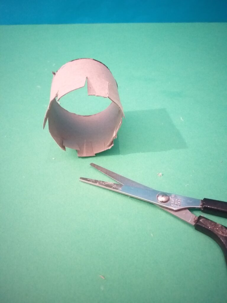 Snip half a tube all the way around