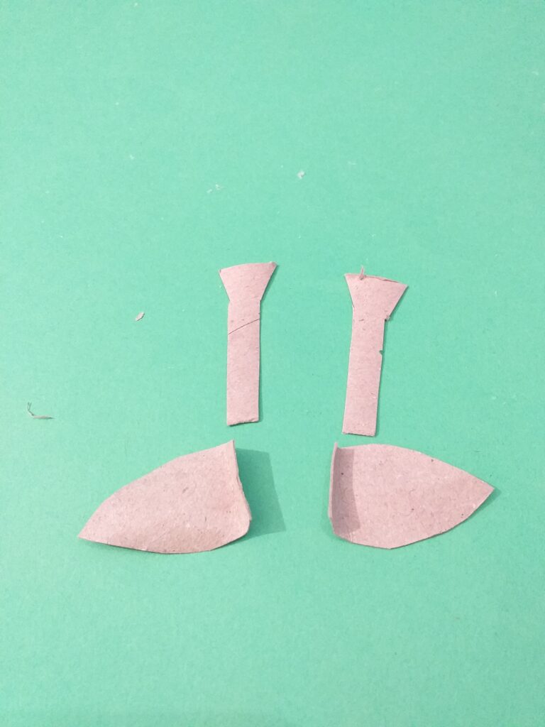 Cut out ears and 2 occicones.