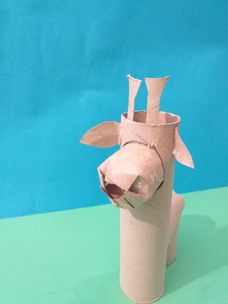 Insert all parts to create the face.