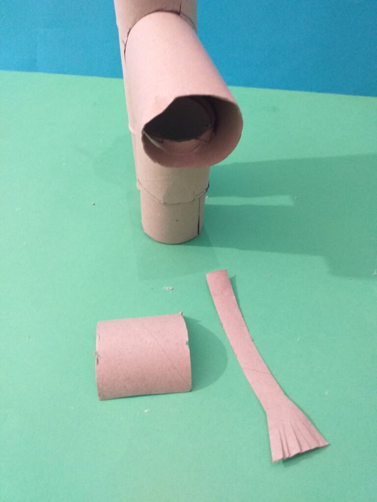 Cut a tail and back end piece.