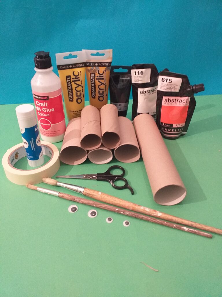Resources to make cardboard tube giraffes
