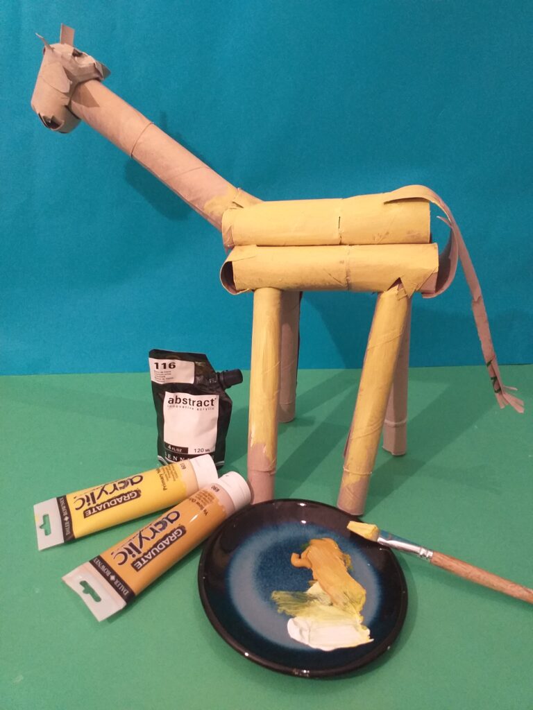 Now paint yellow.