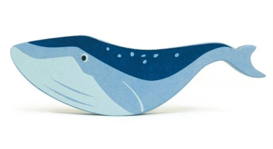 A tender leaf whale toy