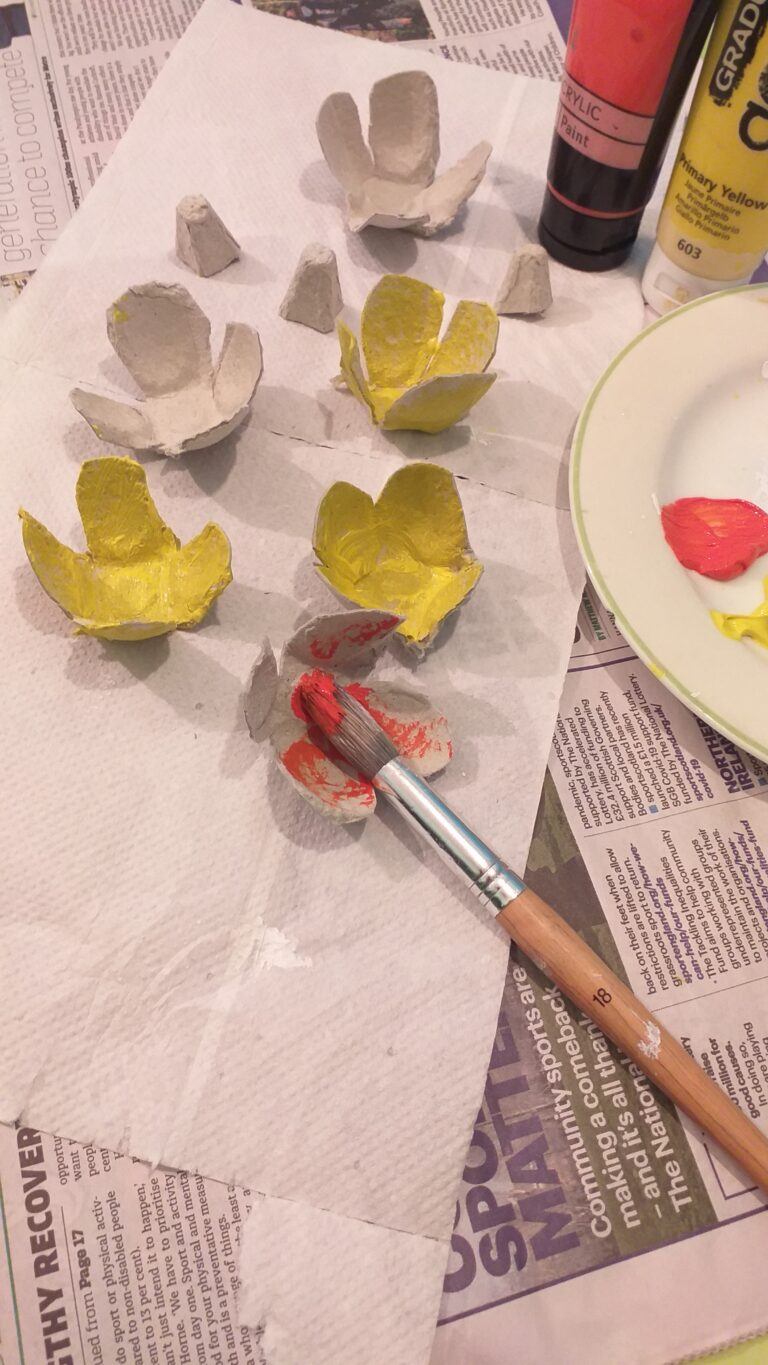 13) Choose colours of your choice and paint 1 or 2 shades.