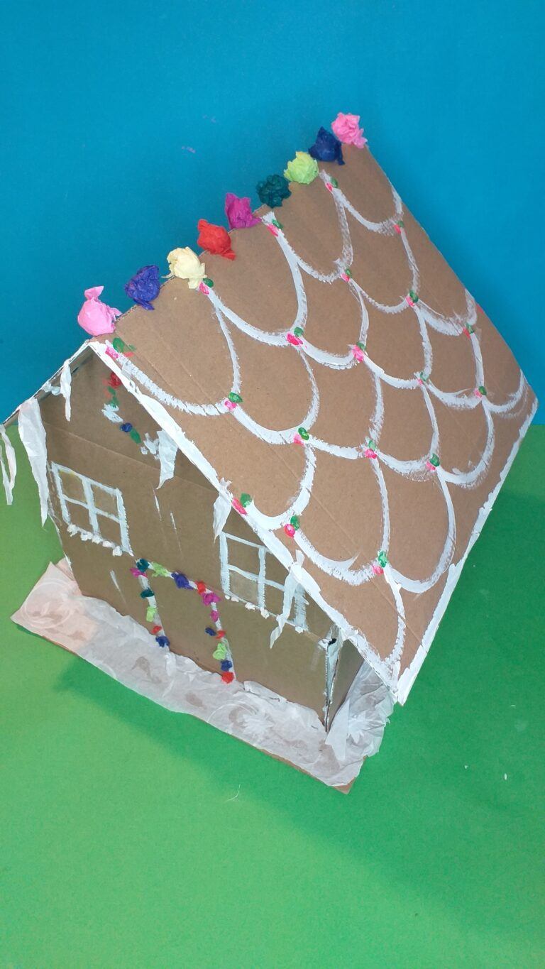 18) Finished Gingerbread house from another angle.