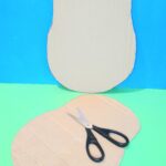 Cut 3 pieces of card for head