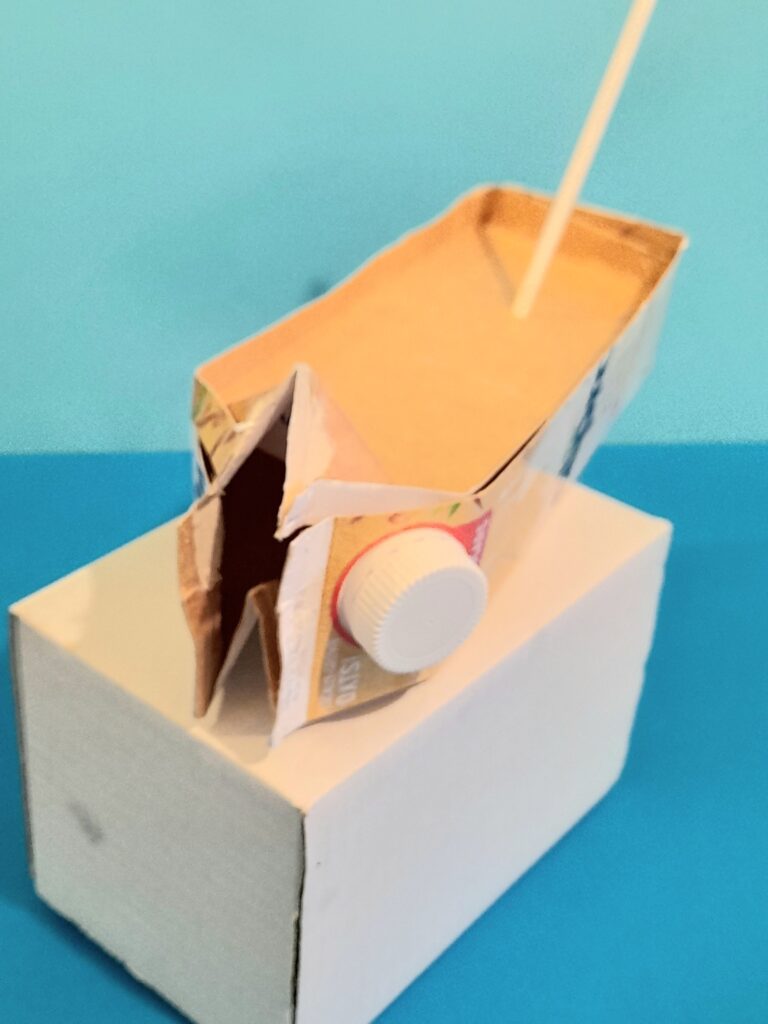 4) Insert thinner section on top and even it together with bottom larger section.