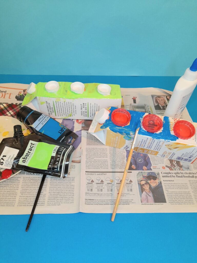 14) Now cartons are ready to paint.