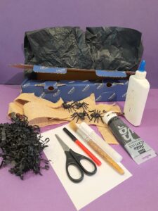 Resources you need to craft a halloween coffin.
