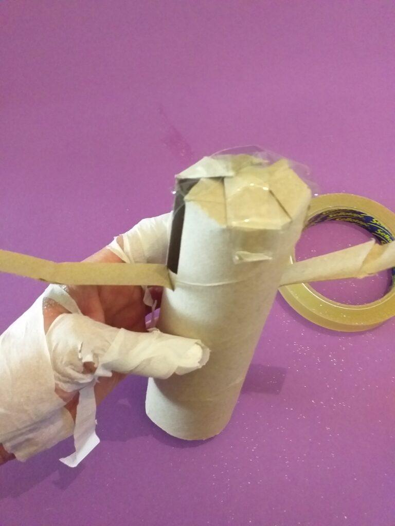 5) Pull them down, ready to be wrapped up.