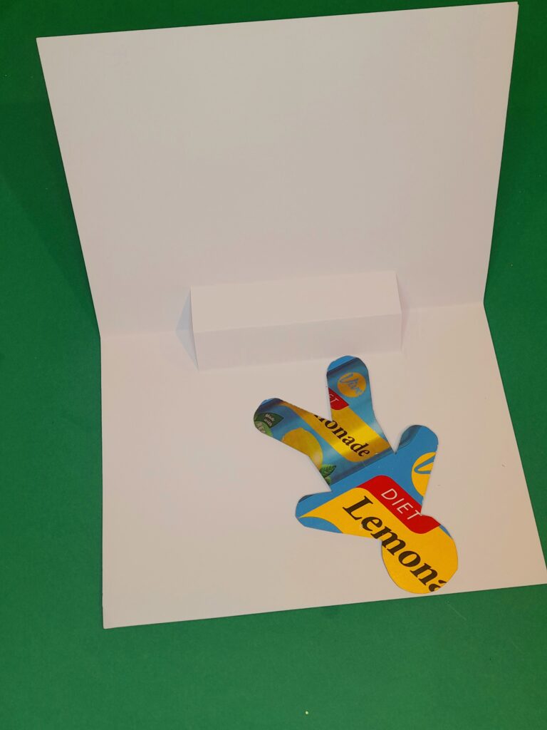 14) Check the cut out when stuck on block does fall inside card area and not sticking out.