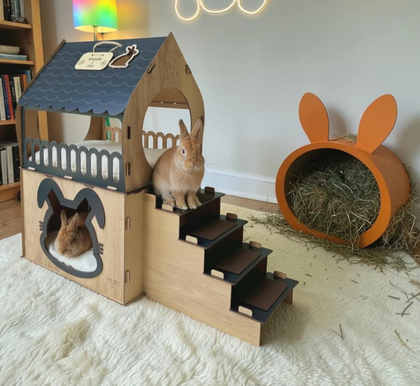 Bunny hut at Etsy.