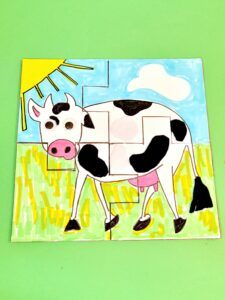11) Here is the finished cow.