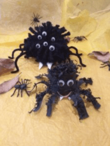 Two Incy Wincy Spiders that will challenge different age groups.