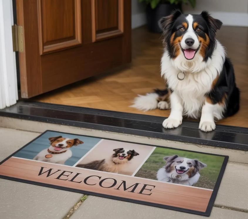Personalised rugs at Etsy.