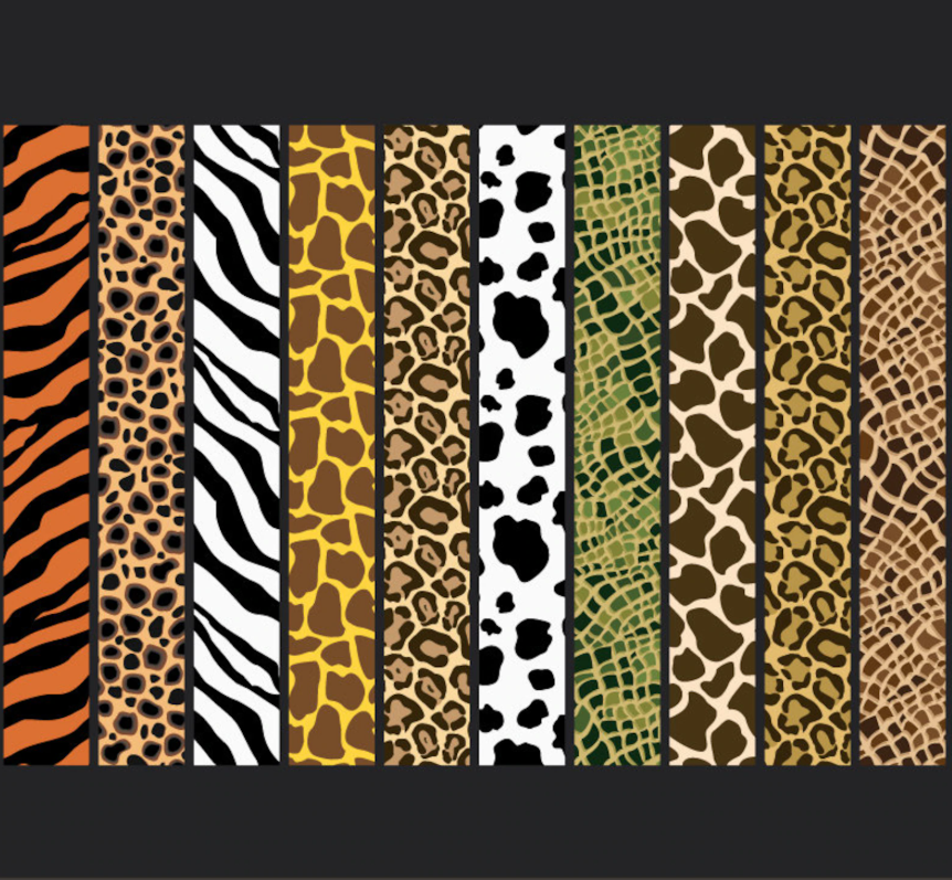 Etsy jungle patterned papers.