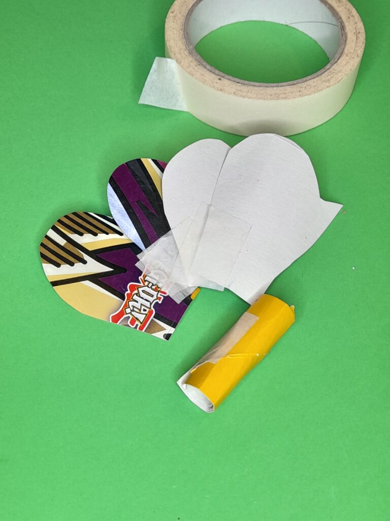 22) Stick each one against one another with masking tape.