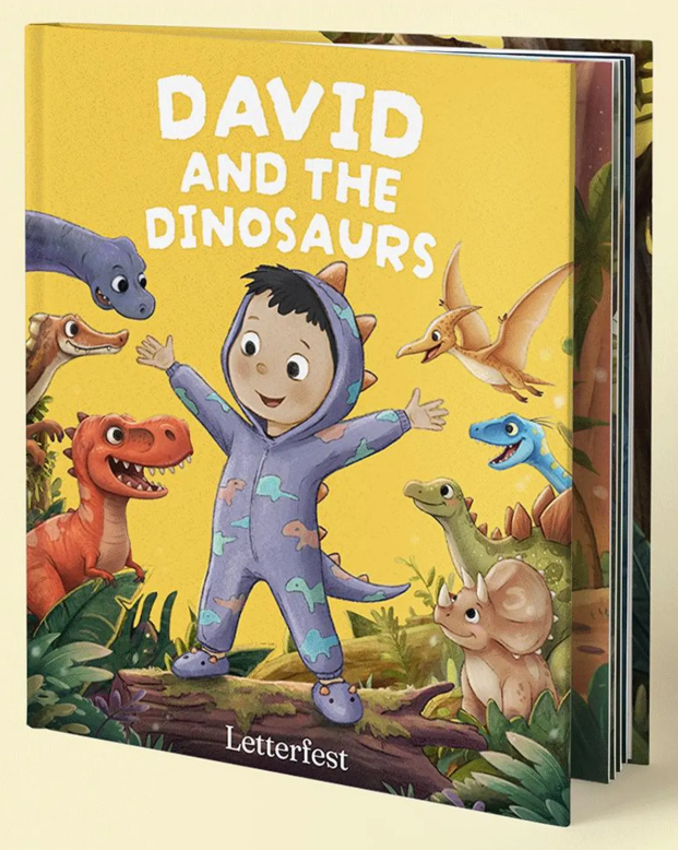 personalised kids reading book. On Etsy.