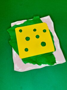 15) Add the slice of cheese.