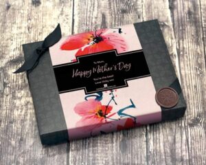 A personalised box of chocolates from Chocolate trading co.