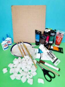 Using polystyrene to make a cherry blossom craft ideas for kids!