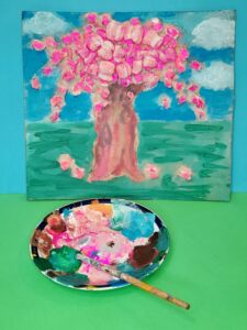 Then once this tree is completed you can finalize the background.