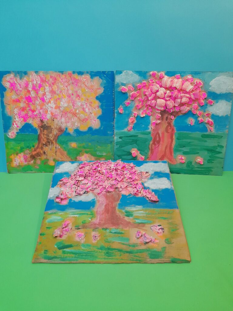 3 blossom craft ideas for kids.