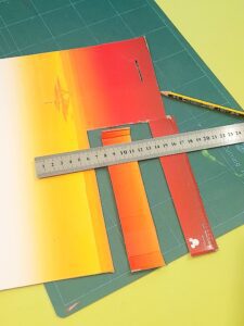 Cut heavier card to make the handle.
