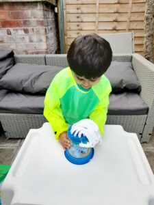 Push pot further down.