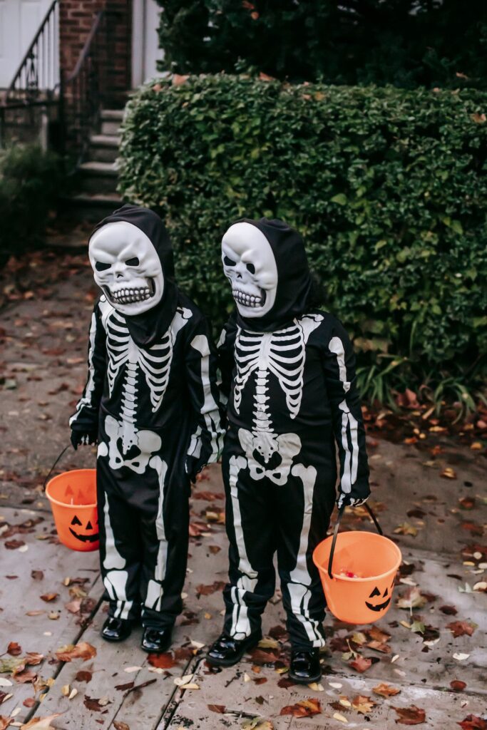 Skeleton masks. Pexel picture.