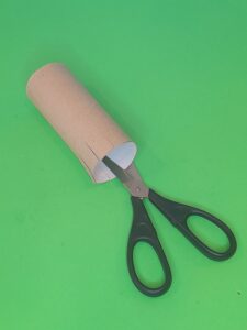 Gray tube for reindeer face