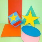 Here is the finished collection of coloured shapes for Colour reaction game.
