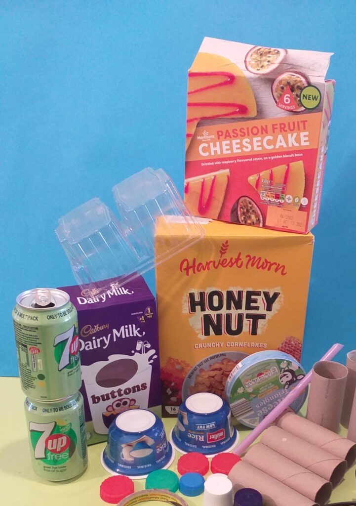 Different packaging to make the Robot.