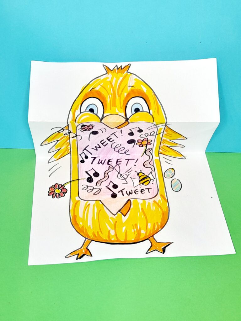 When you open up the chick you expose the inside of its mouth like so!