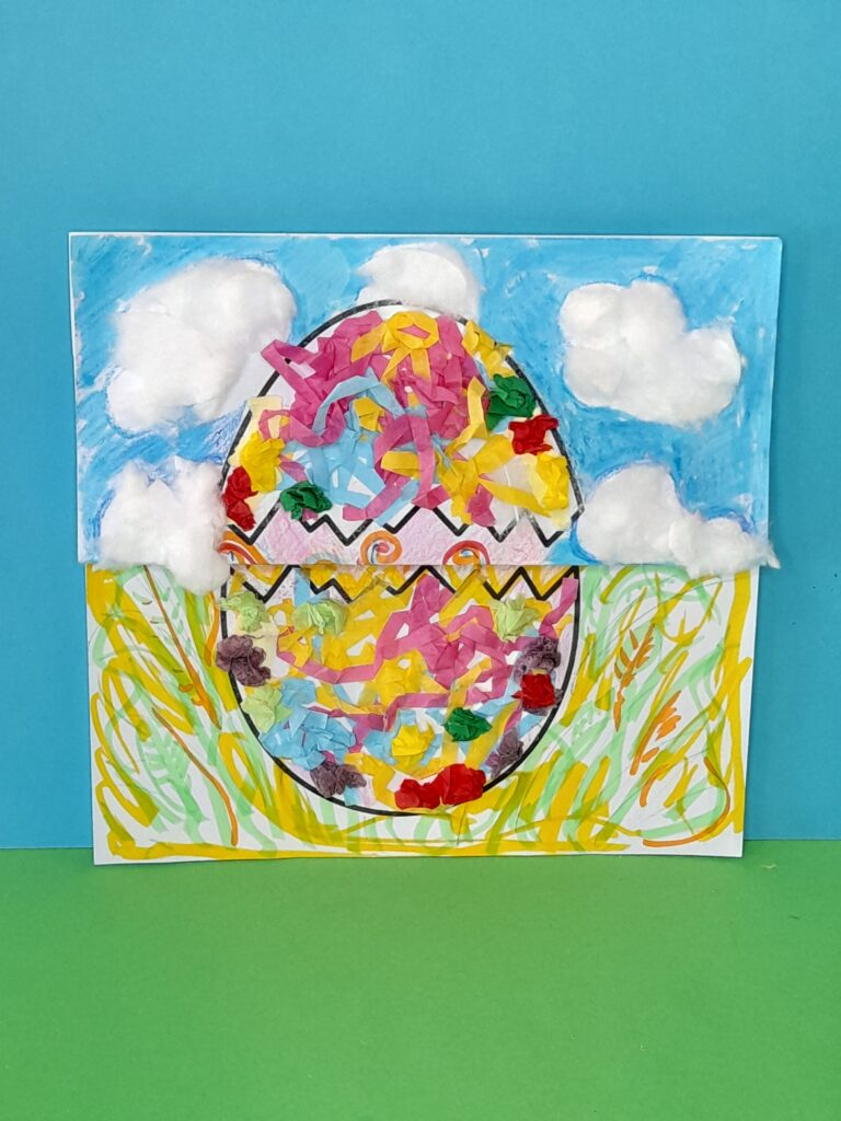 Decorated chick egg