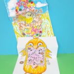 2 foldable chick cards