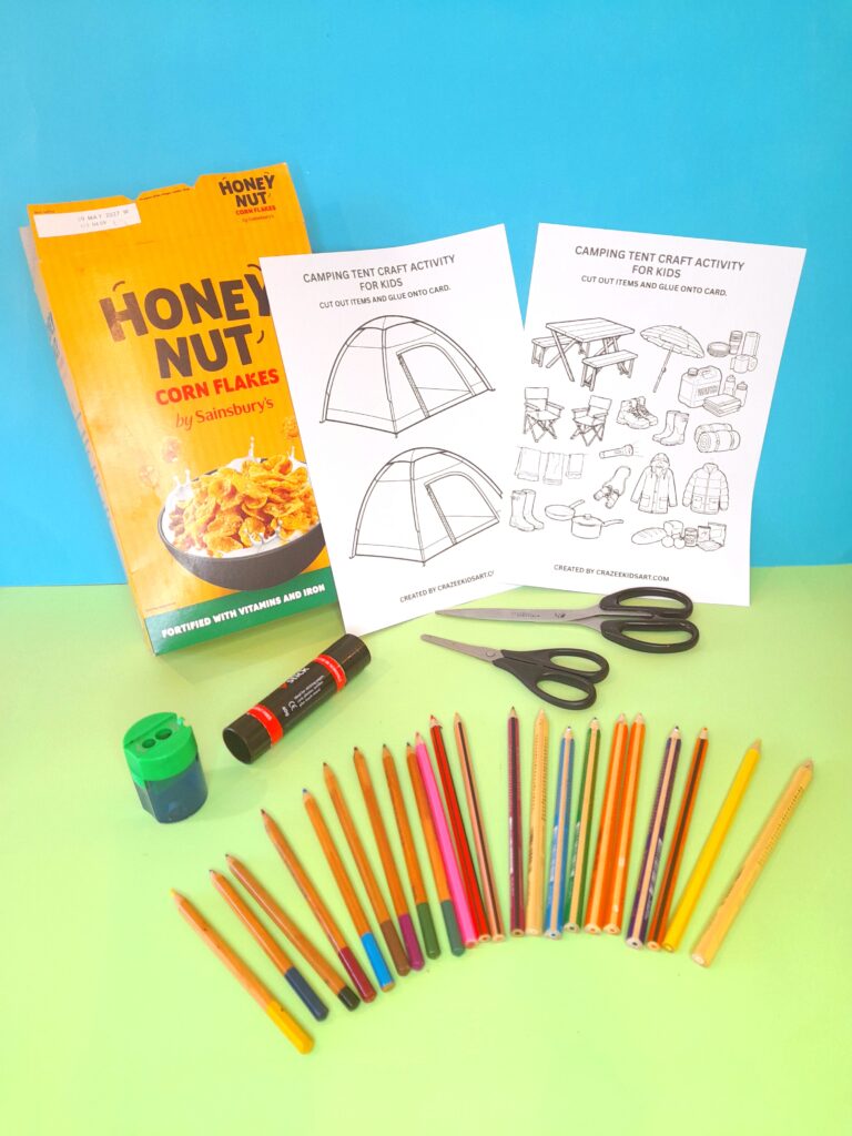 Resources for Father's Day camping tent craft