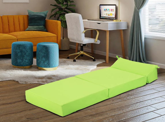 A Z bed chair in an open position.