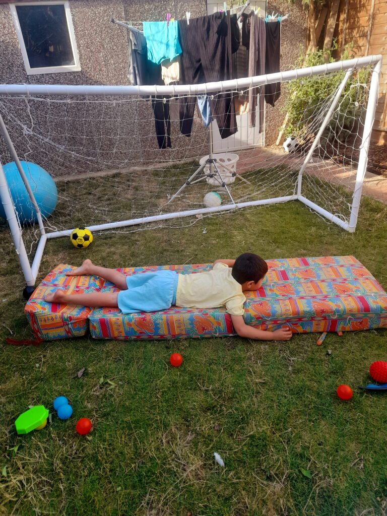 'Z' chair fun in the garden.