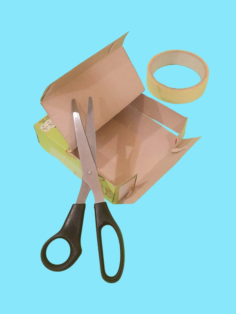 Reduce the size of the box cutting and folding flap over.