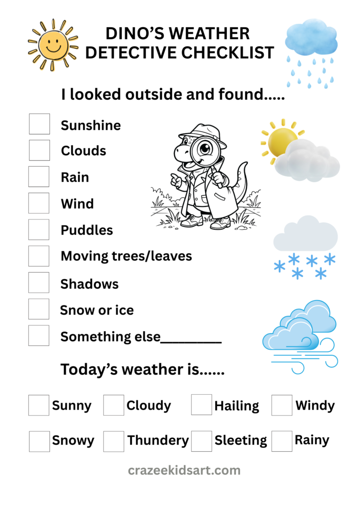 Weather detective checklist PNG 5